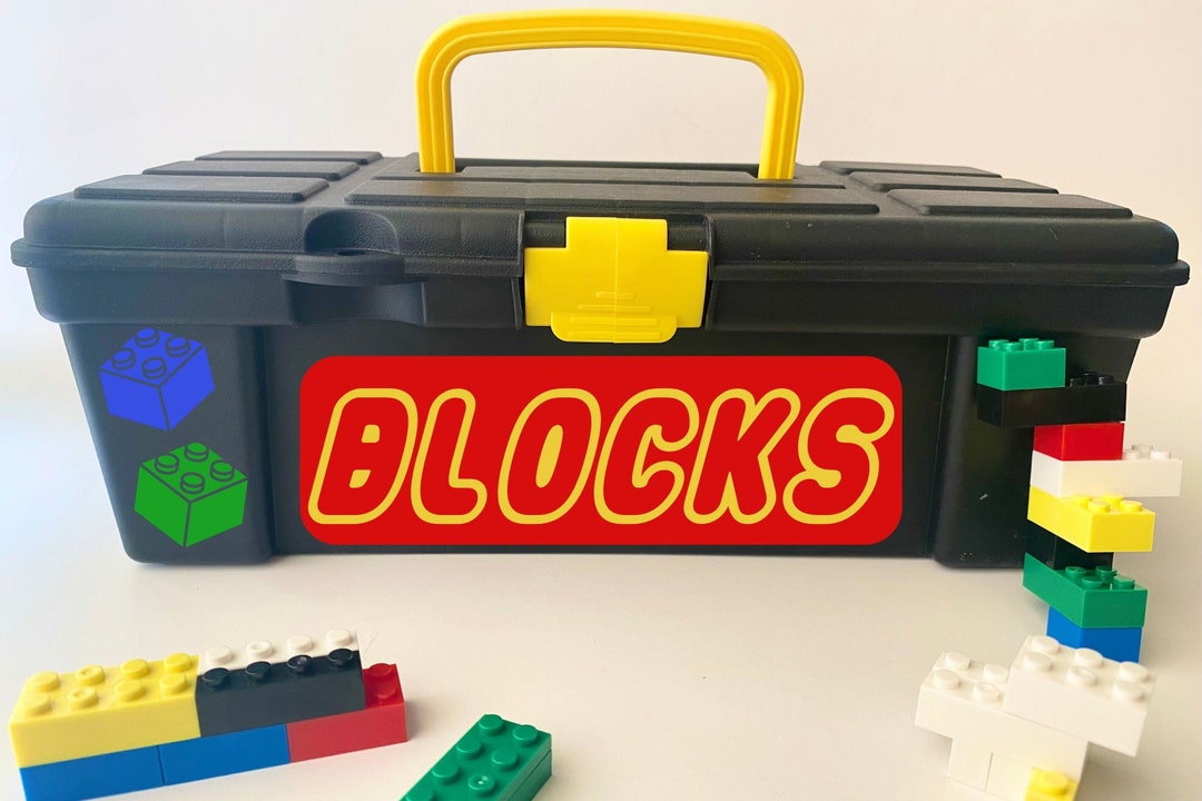 Building Blocks Storage Box for Kids, Personalized Toy Storage