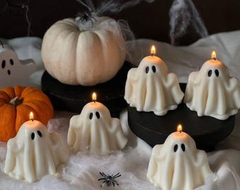 Halloween Ghost Candle Mold, Silicone Candle Making Mold, Ghost Soap Mold, DIY Plaster Mold, Aromatherapy Candle Mold, Halloween Decor DIY