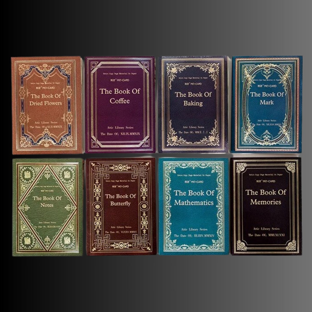 Vintage Paper Booklet- Set of 60pcs Scrapbook Ephemera Material