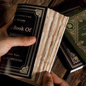 Book of Memories - 60 Sheets Paper Booklet Scrapbook Ephemera for Junk Journals, Cards Decoration, DIY Diary, and Vintage Stationery
