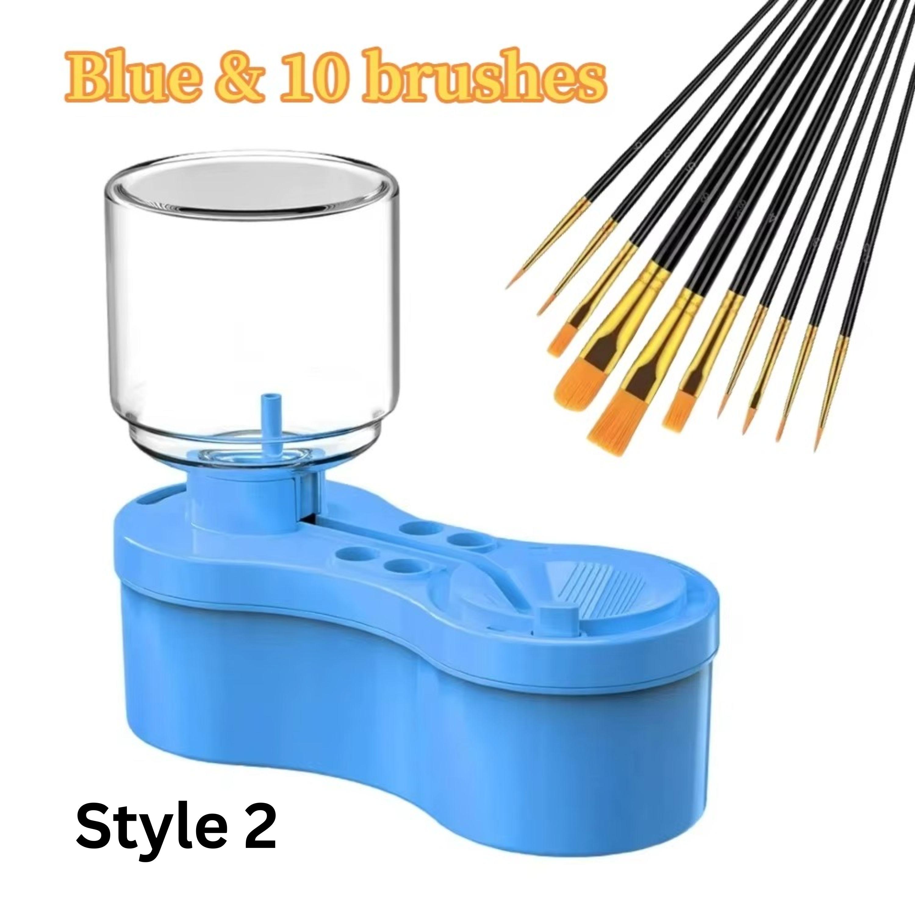 Paint Brush Cleaner Machine With Drain Button - Water Circulation Art ...