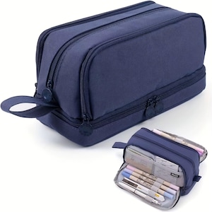 Premium Oxford Pencil Case | Large Capacity Stationery Organizer | Durable School Office College Supply Holder | Student Gift Stationary