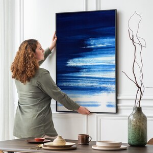 abstract art print, blue, abstract, print, printable art print