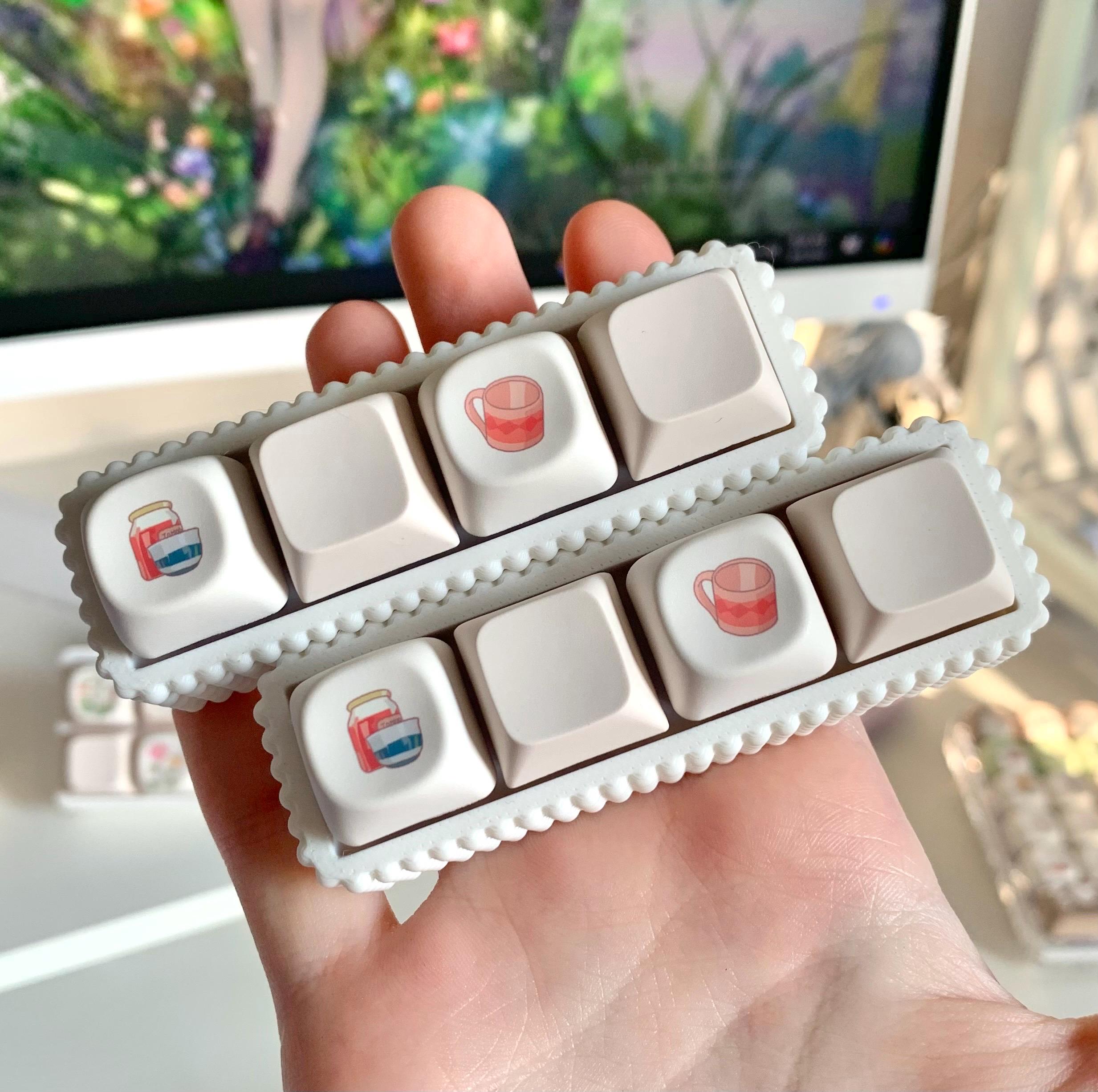 Lot De 4 Fidget Clicker Clavier – LED, 1/4/6/9 Touches – PBT, Inox, Acrylique – Son Clic Satisfaisant – Cadeau