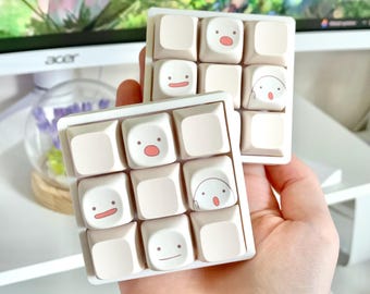 4 Key Sensory Fidget Toy Keychain ADHD - Creamy Clicky Custom Switches ...