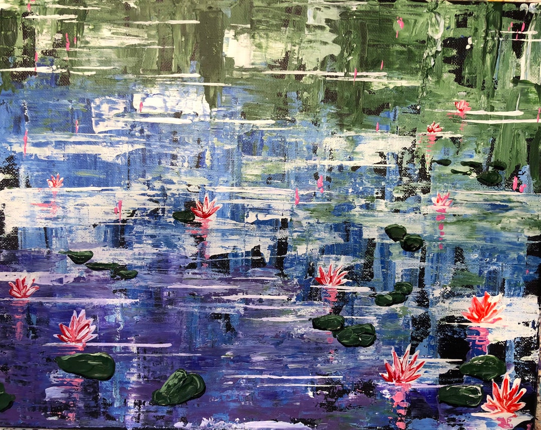 Pond Water With Lily Pads and Water Lilies - Etsy