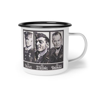 Copa de esmalte del campamento de leyendas del USMC Badass Legends del USMC
