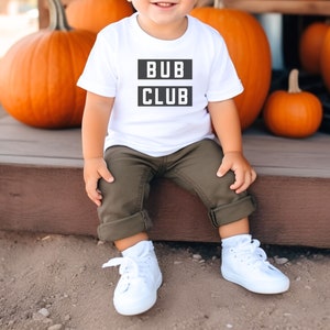 Bub Club T-Shirt, Infant Onesie, Sister Ghost T-Shirt, Toddler Youth Brother Tee, Baby Shower Gift