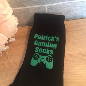 Personalised gaming socks custom gift for her gift for him personalised dad brother sister mum Father’s Day Christmas birthday custom games