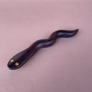 Wooden snake figurine - Wooden handmade toys - Wooden animals toys - Wooden snake toy