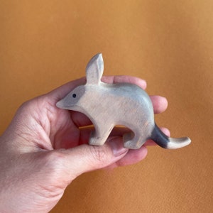 Wooden Bilby figurine Australian animal toys Wooden Animals toys Montessori Waldorf Toys Educational Toys for Toddlers and Children image 4