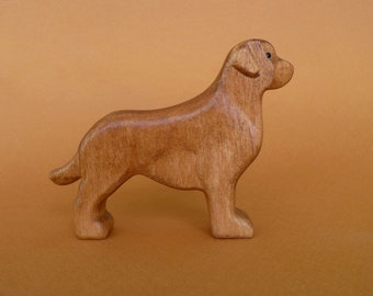 Wooden dog figurine - Wooden dog toy - Pets figurine - Wooden animal figurines - Waldorf Montessori wooden toys