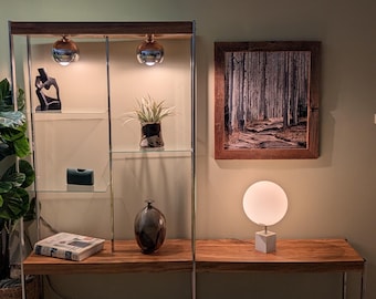 Robert Sonneman Chrome Modular Etagere/Room Divider, 1970's