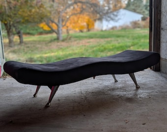 Dellarobbia "Wesley" Black Squiggle Bench
