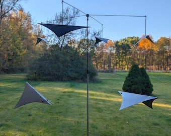 Mid-Century Modern "Black Swan" Table Top Metal Mobile