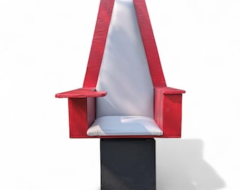 Frank Lloyd Wright Style Geometric Star Trek Inspired Swivel Chairs