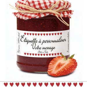 Personalized gift. Customizable jam label - Pregnancy announcement - Teacher or nanny gift - Bridesmaid/Groomsman proposal - Wedding announcement