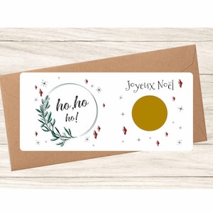 Carte à gratter à personnaliser, Carte cadeau Noël, Annonce grossesse, annonce mariage, Carte Surprise, Carte Bon Pour, cadeau à gratter