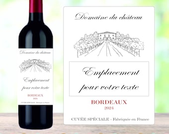 4pcs Étiquettes Bouteille Super Inès – Idée Cadeau Vin