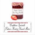 Pregnancy Announcement for Great-Grandma, Personalized Jam Jar Label, Grandma Sticker, Baby Announcement Gift Idea product logo