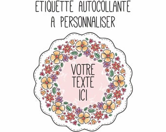 Set of sticker labels to personalize, baptism stickers, birthday, baby shower, wedding, evjf, party, personalized text
