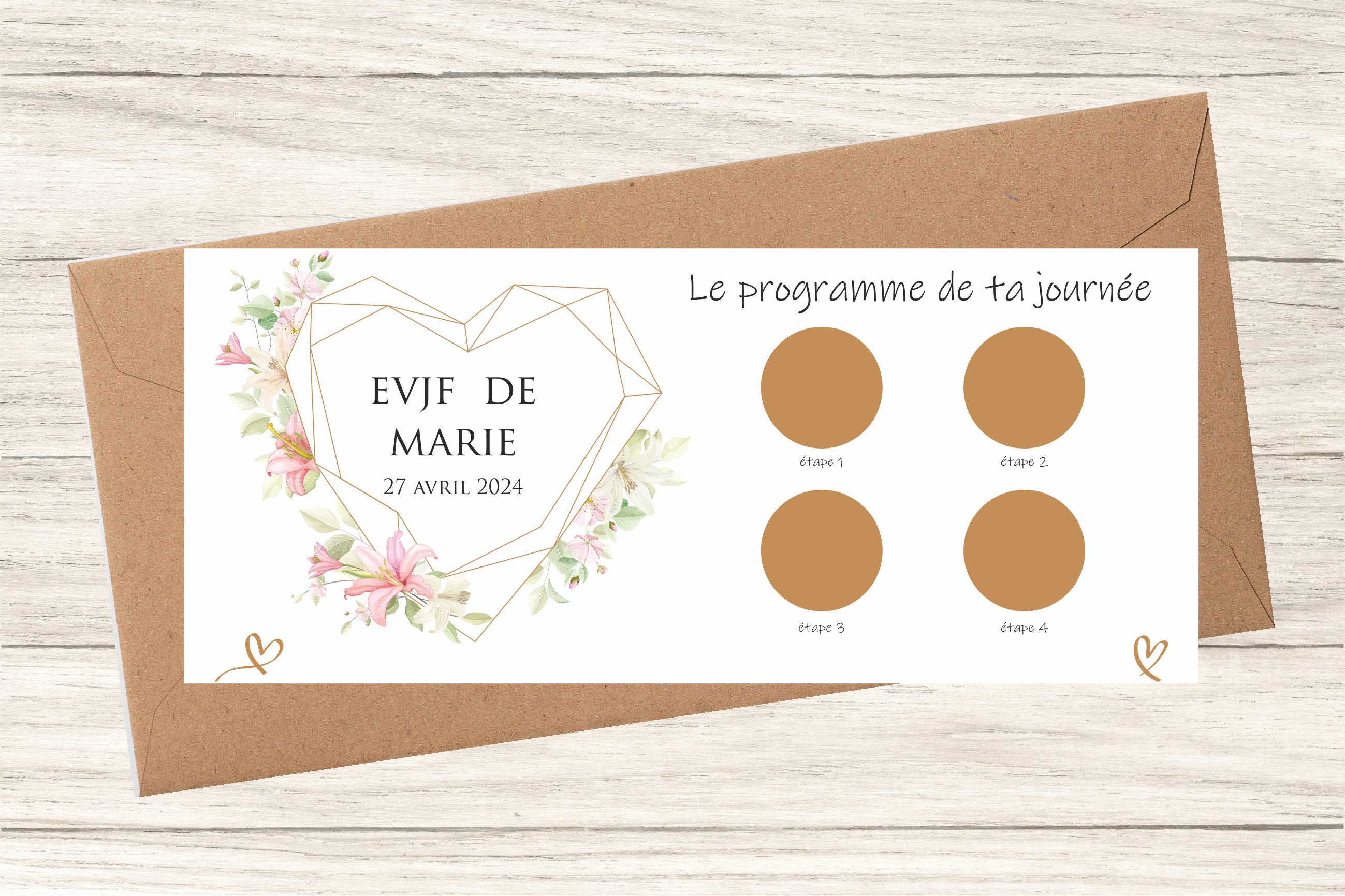 VAVINCI Lot De 50 Cartes à Gratter Pour Fête De Mariage, Fête De