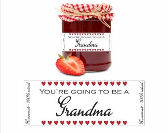 Graviditetsmeddelande, personlig graviditetsöverraskning, blivande mormor, moster, morfar, farbror, gammelmormor...