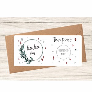 Carte à gratter Bon Pour avec pastille à gratter Or, personnalisé avec votre texte caché sous la pastille