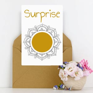 Carte à gratter personnalisée pour annonce de grossesse, cadeau d'anniversaire, annonce mariage, cadeau surprise, cadeau de Noël