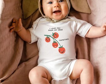 Funny Baby Bodysuit Cute Newborn Clothes Infant Girl Coming Home Outfit Vegan Baby Clothes Baby Boy Gift Food Theme Hipster Baby Shirt