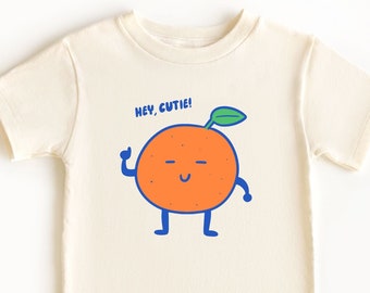 Orange Kids Shirt Cute Toddler Shirts Kids Fruit Graphic Tee Youth T-Shirt Cool Kids T-Shirt Funny T shirt for Kids Orange Graphic Tee
