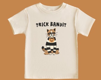 Kids Halloween Shirt Trick or Treat Graphic Tee Youth Spooky Season Tshirt Kids Halloween Costume Funny Halloween Clothes Cute Halloween Top