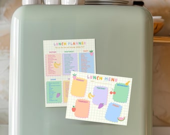 Kids Meal Planner Printable School Ideas Nutritious Lunch Meal Planner Kids Lunchbox Printable Instant Download PDF Preschool Meal Planner