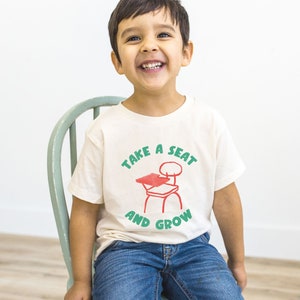 First Day of School Shirt Back to School T Shirt Kids School Shirt Toddler Gift Kids School T-Shirt Growing Kids Tee Desk Chair Graphic Tee Natural