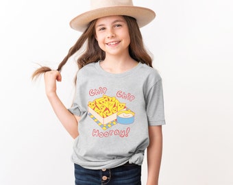 Kids Funny Shirt Back To School T-Shirt First Day of School T Shirt Humor Tee Toddler Gift Chips Graphic Shirt Nachos Tee Hip Hip Hooray Tee