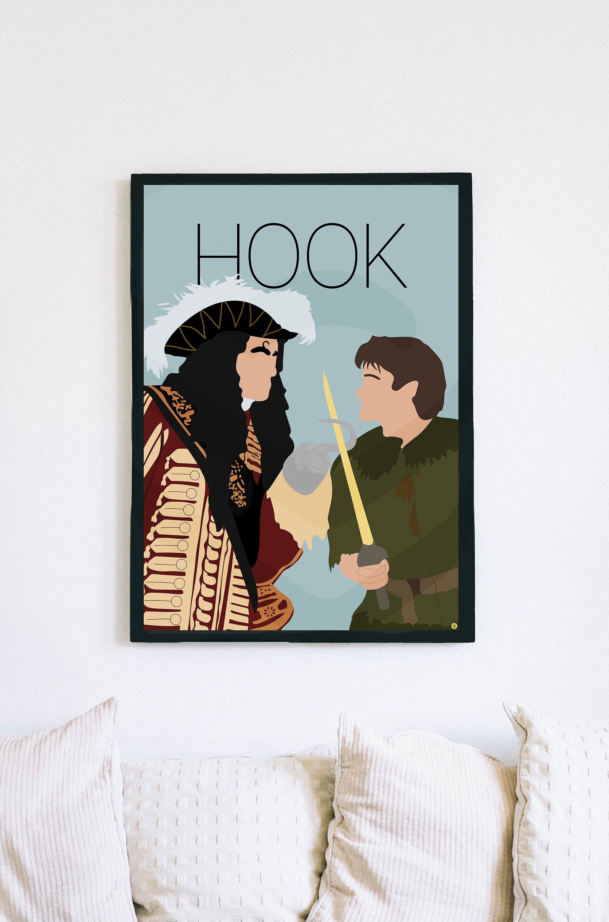 Hook, Steven Spielberg, Robin Williams, 1991 High Quality Movie Poster,  Premium Semi-glossy Paper -  Ireland