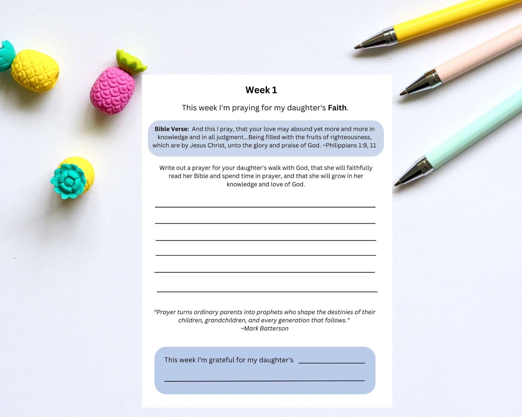 Printable Prayer Guide | 10 Weeks of Praying for Your Teenage Daughter ...
