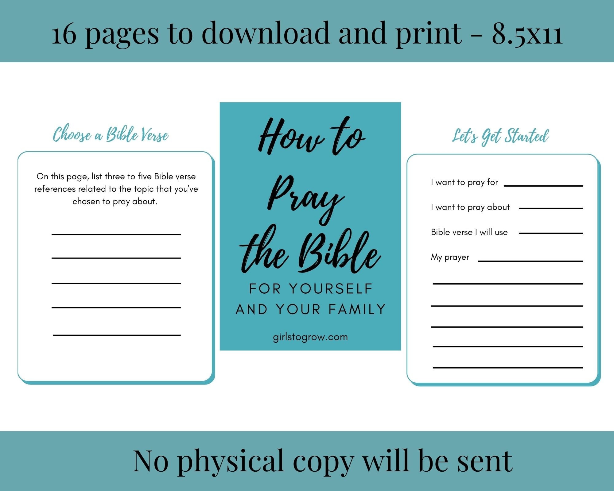 Printable Prayer Guide | How to Pray the Bible for Yourself and Your ...