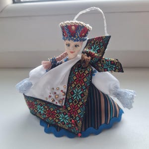 Latvian folk costume doll. Variations on the theme of Latvian folk costume. Exclusive art of work.  unique doll