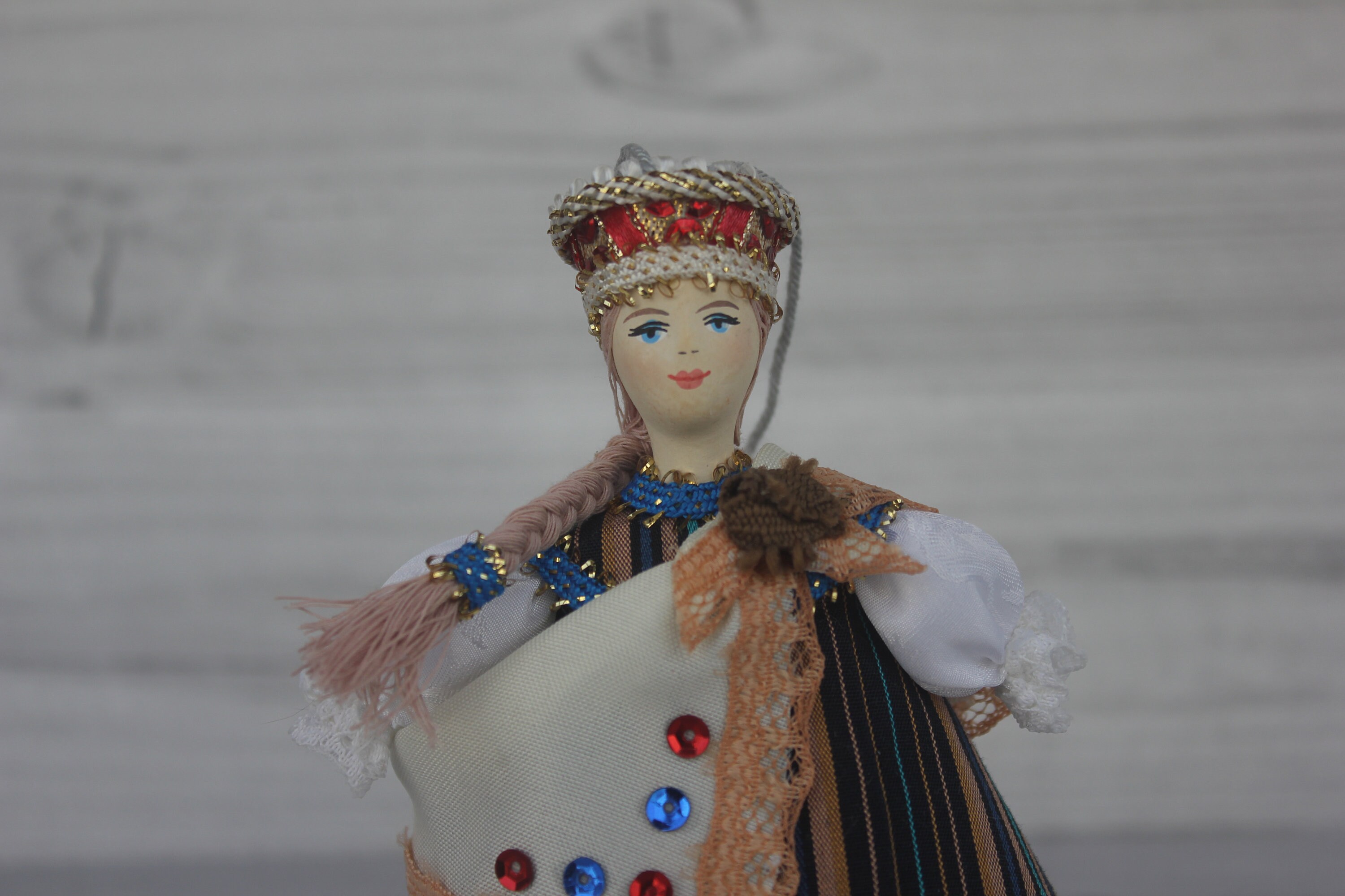 Latvian Folk Costume Doll. Exclusive Art of Work. Unique Doll - Etsy