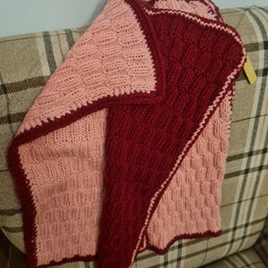 Adorable Baby Blanket in Rose Red Plaid - Perfect Gift for New Parents. Rose Red baby plaid, Baby Blanket,