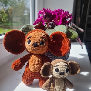 Cheburashka Amigurumi Doll - Whimsical and Charming Toy for All Ages. FOR ORDER ONLY!!!not available in the moment