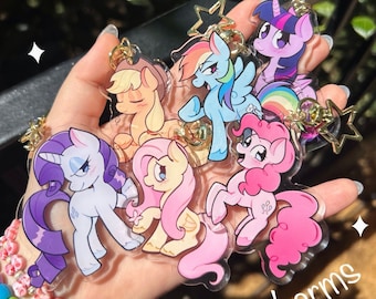 My little pony acrylic charms