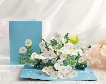 Daisy Flower pop up card| THANK YOU pop up gift card| Greeting card| Thanksgiving card | Card for teachers