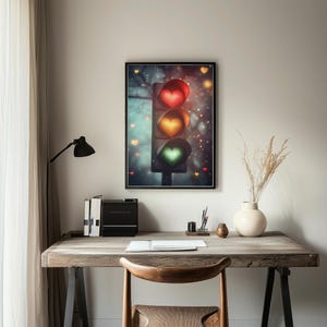 Heart Signal | 1 of 1 | Digital AI Art | Instant Download | Digital Print | Perfect for Wall Art | Printable
