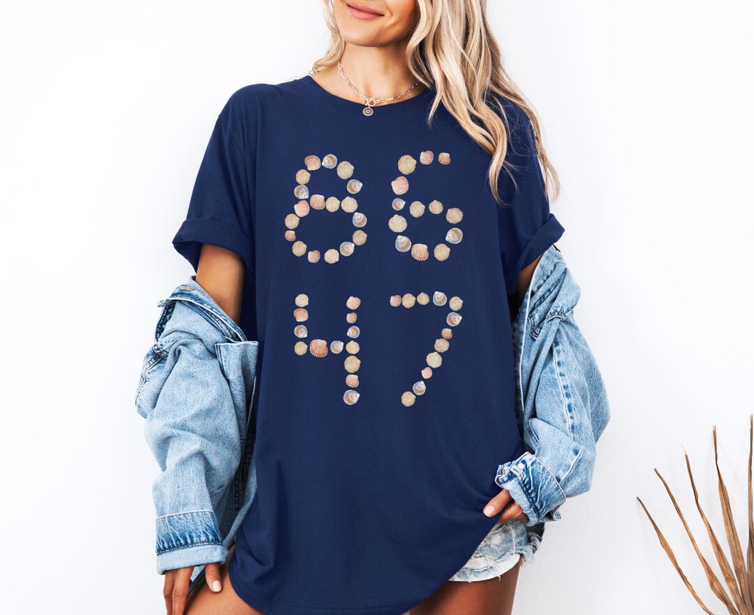 8647 SEASHELL Shirt Anti MAGA Protest Tee No Kings in America Gift