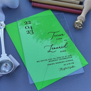 Acryl Hochzeitseinladung, Acryl Hochzeitseinladungen, Elegante Einladung, Hochzeitseinladung, Hochzeitskarte, Elegante Einladung