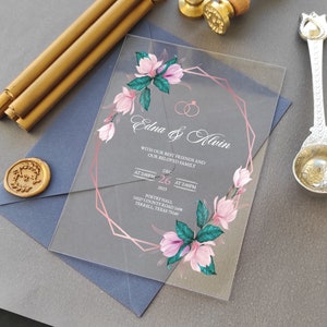 Acrylic Wedding Invitation, Acrylic Wedding Invitations, Elegant Invitation, Wedding Invitation, Wedding card, Elegant Invitation,