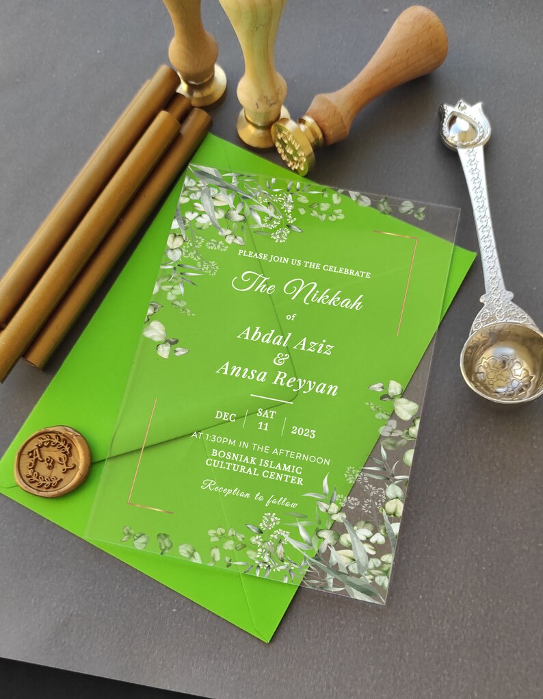 Acrylic Wedding Invitation Acrylic Wedding Invitations Etsy