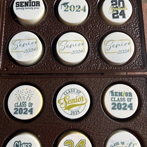 GRADUATION TOPPERS- Edible Images- Class of 2024